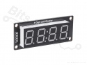 Cijferdisplay 4-digits 7-segments TM1637 clock groen - 50x19mm